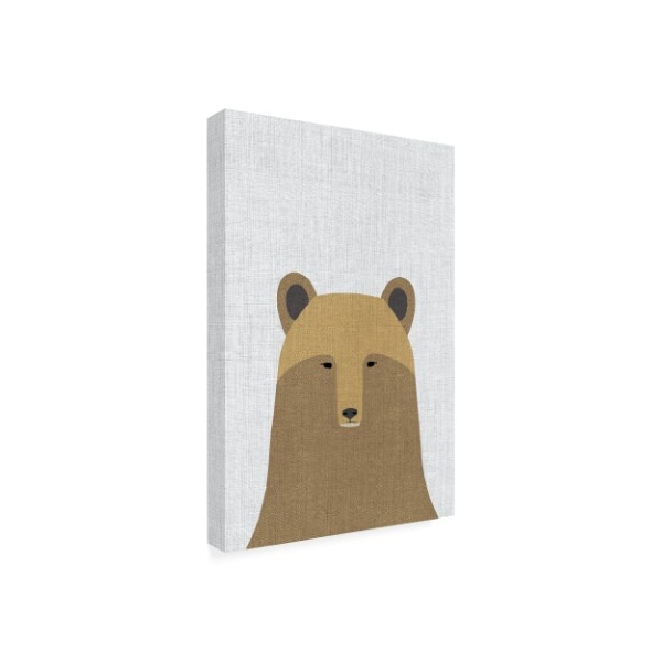 Annie Bailey Art 'Grizzly Bear Linen' Canvas Art,12x19